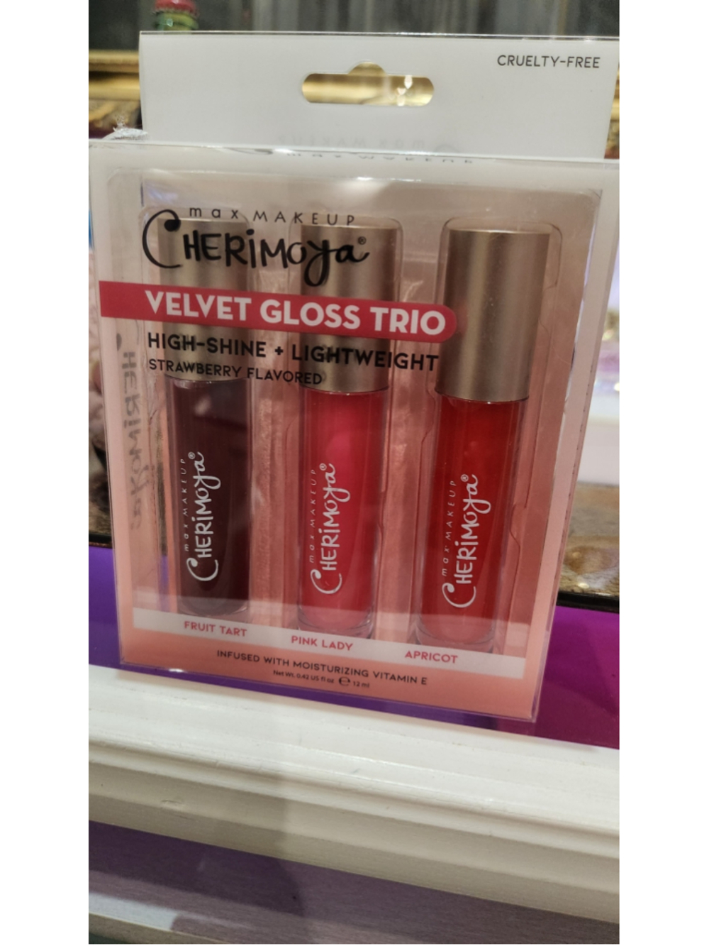 Cherimoya Velvet Lip Gloss Trio Set